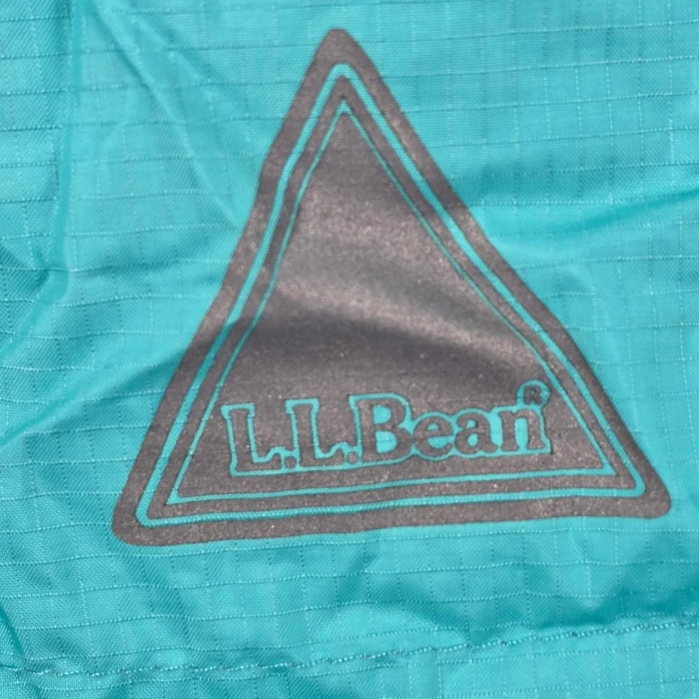 L.L.Bean Discovery Rain Jacket Kids Size L 14-16 Blue Excellent Fleece Lined